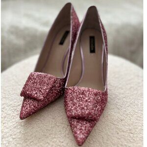 Escada Pink Glitter Heels, size 37